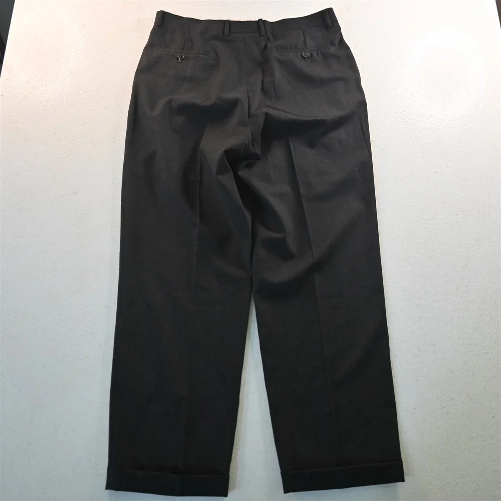 Pronto Uomo‎ 42L 36x32 Gray 100% Wool Italy Made Mens Jacket Pants Suit
